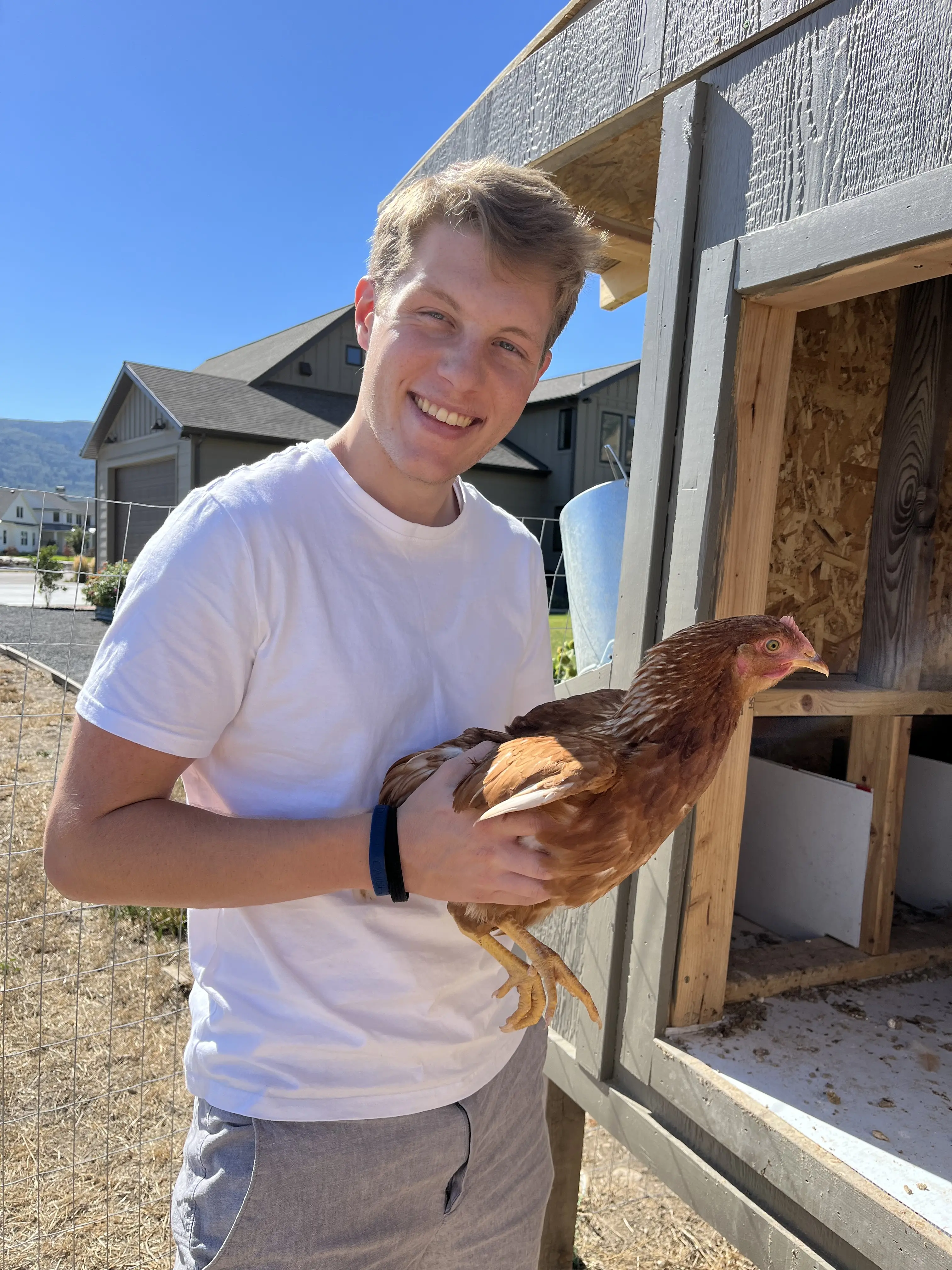 Picture of me and a chicken
